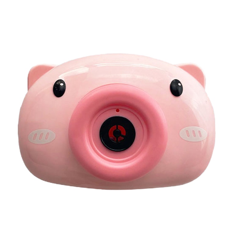 小猪泡泡机儿童玩具全自动电动防漏水吹泡泡相机 不带电池
