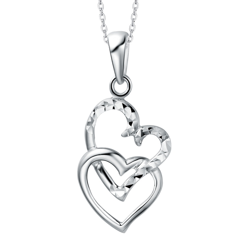 周大福浪漫心形PT950白金铂金吊坠PT148874