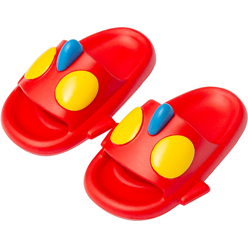 幸福玛丽/CheerfulMar儿童拖鞋夏男童卡通静音凉拖女童EVA防臭凉拖鞋宝宝浴室软底凉拖鞋