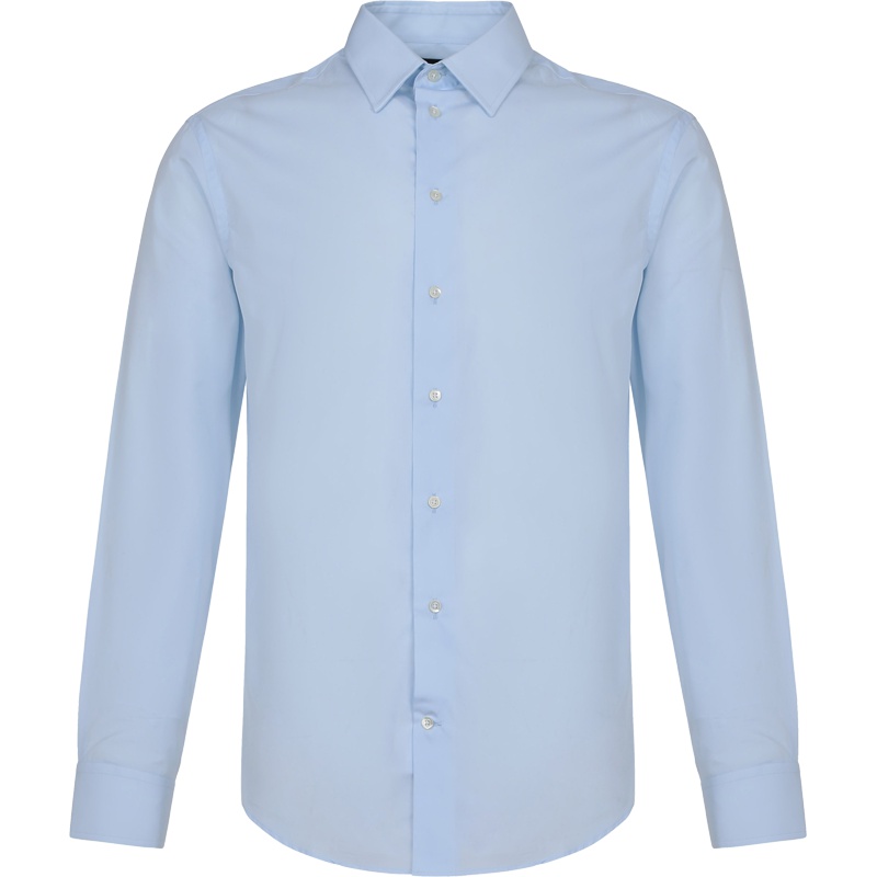 EMPORIO ARMANI 阿玛尼 男款棉质长袖衬衫 21CM5L 211F1