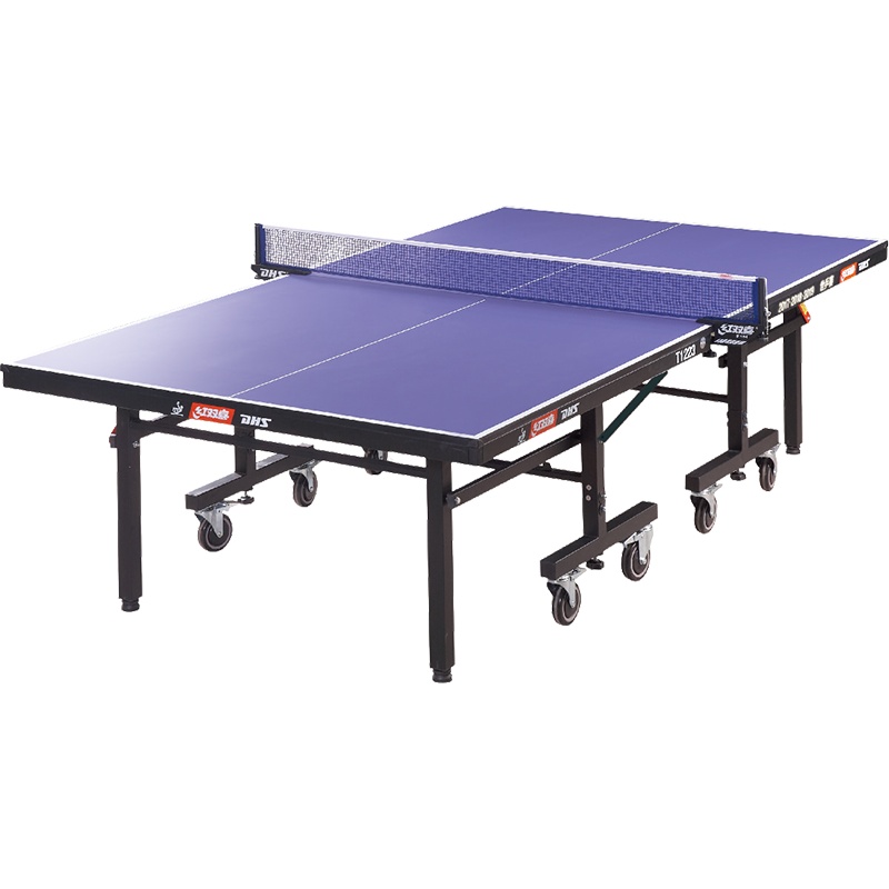 乒乓球桌 红双喜正品T1223可移动折叠式乒乓球台 送球拍/网架/球