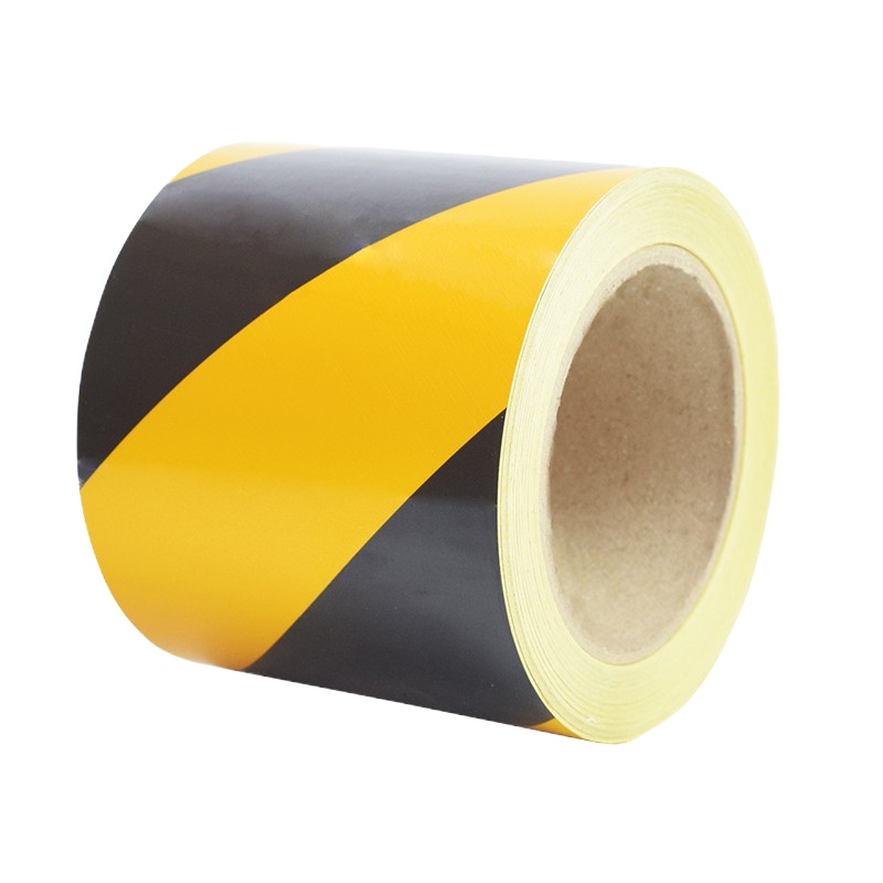 伏达 反光警示胶带 反光带安全反光膜 车库反光贴消防反光条 划线反光胶带 黑黄 宽5cm*25m