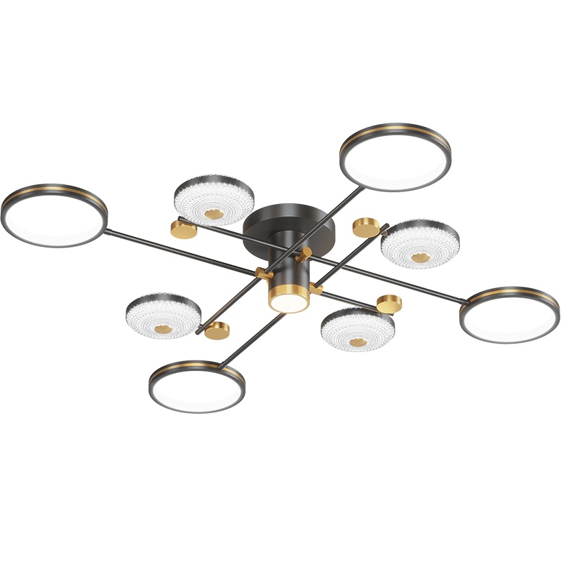 七只蚂蚁 轻奢卧室吸顶灯具北欧房间主卧室灯饰卧室灯LED客厅灯新款北欧轻奢ins满天星现代简约大气创意吸顶灯具ZY383