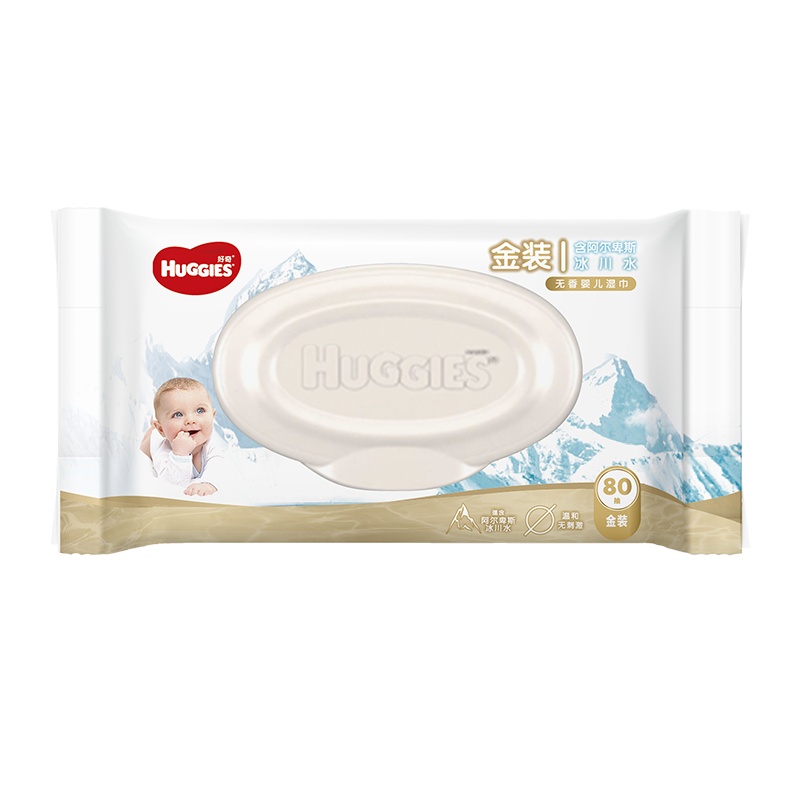 好奇婴儿湿巾(清爽洁净)80抽补充装