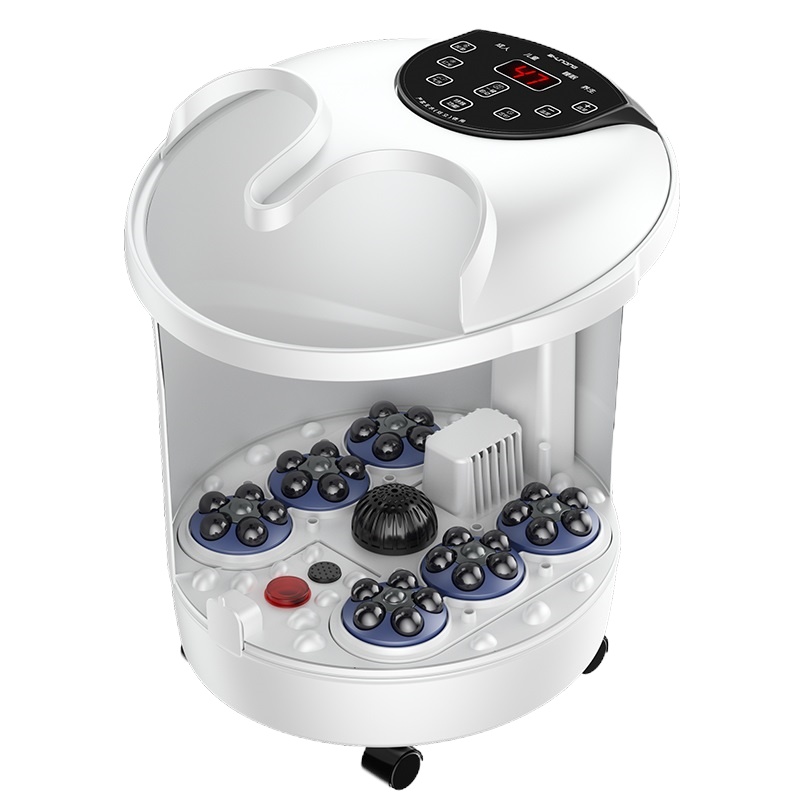 妙绝伦足浴盆泡脚桶加热家用小型按摩恒温足疗洗脚盆