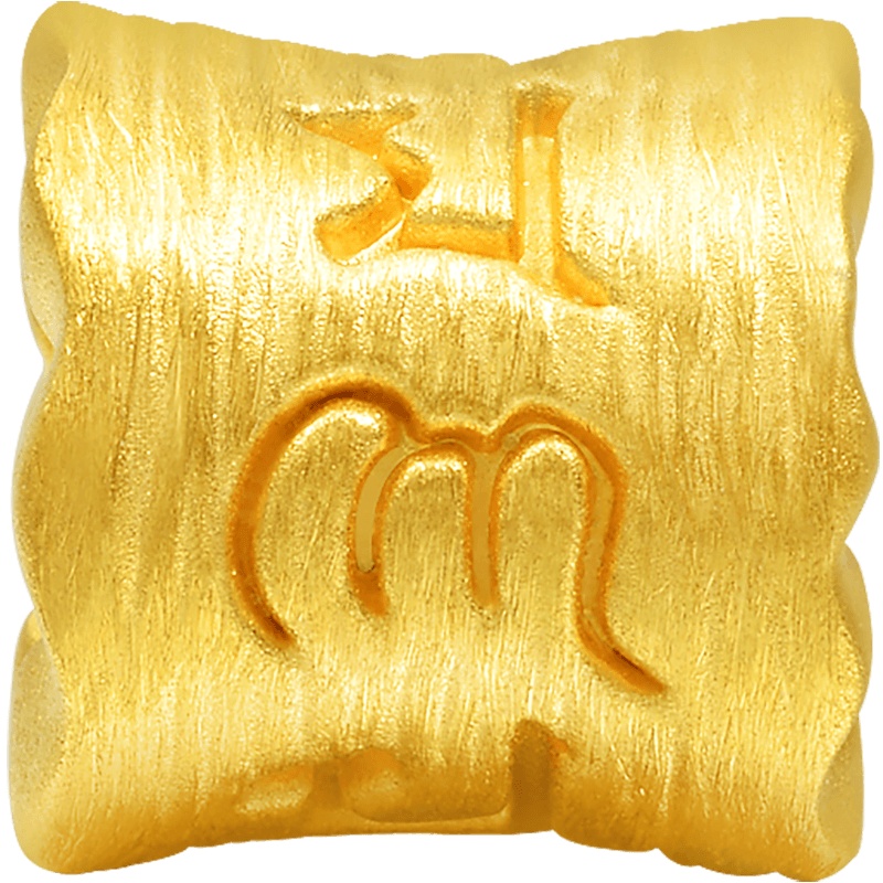 周生生(CHOWSANGSANG) 黄金(足金)Charme串珠系列六字大明咒转运珠86696C 定价