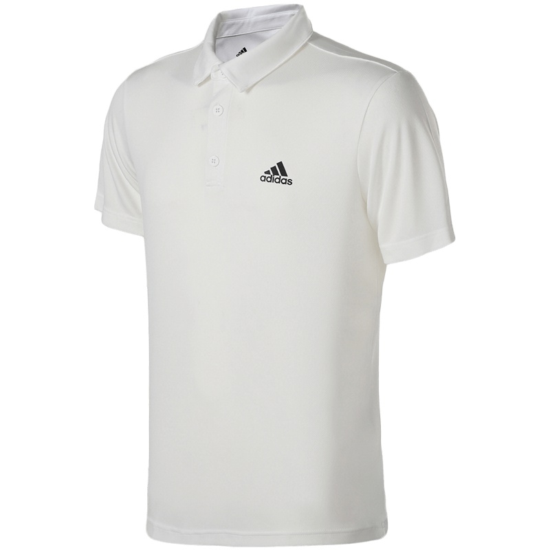 【自营】adidas阿迪达斯男子短袖POLO衫网球休闲运动服CV8322 L CV8321白色