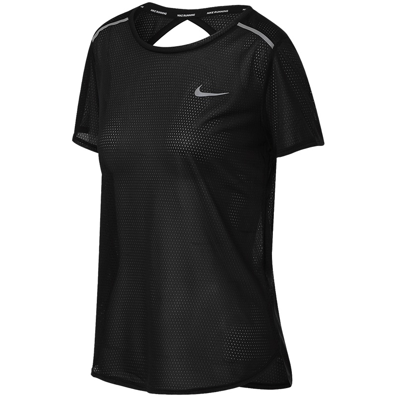 耐克Nike女装短袖T恤运动服跑步885242-010 S 黑色