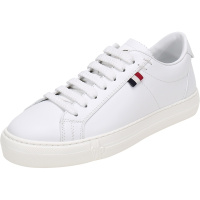 MONCLER 盟可睐 女士 皮革系带休闲鞋运动鞋板鞋小白鞋 4M71100 019MT