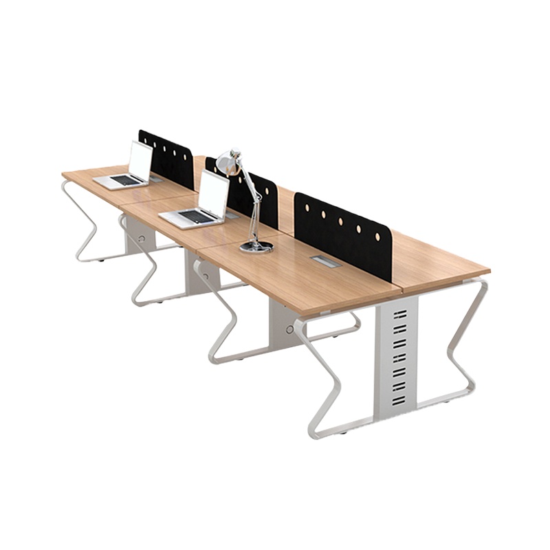 【理政】板式办公桌 简约现代 职员办公桌 6人组合屏风卡座工作位 多人员工桌