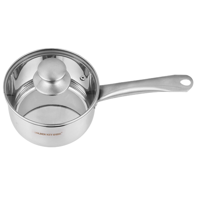 金钥匙(GOLDEN KEY)奶锅 18cm不锈钢加厚泡面煮奶锅电磁炉通用GK-H18J1