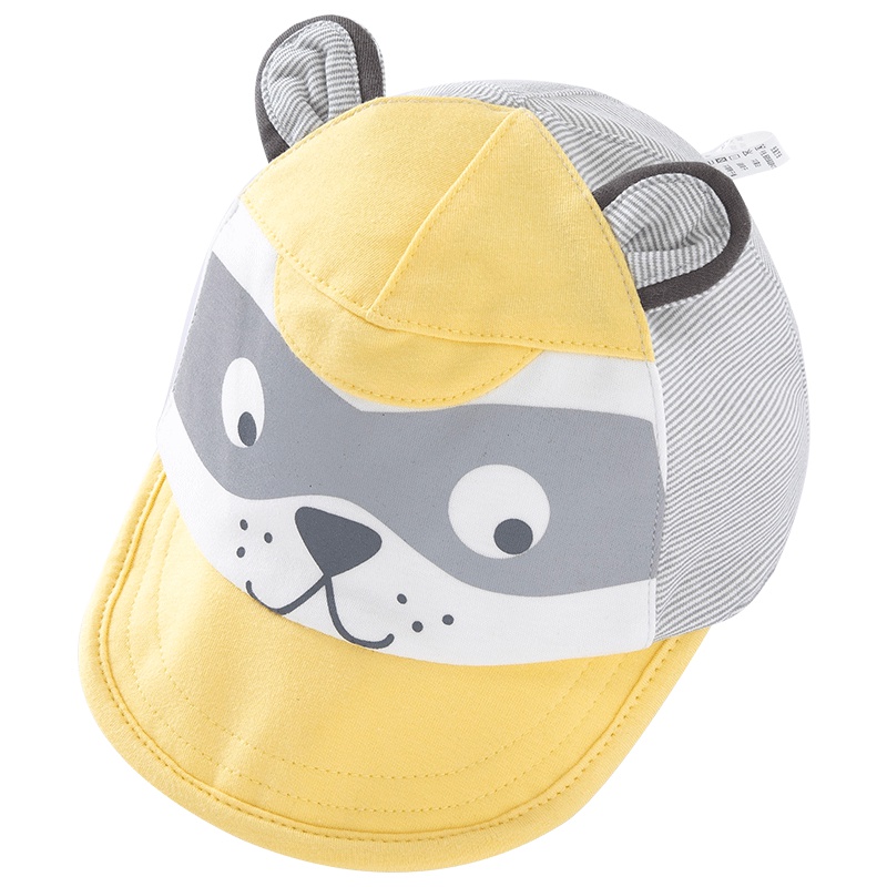 哈贝比新生儿夏季帽子婴儿太阳帽男女宝宝外出防晒遮阳纯棉鸭舌帽