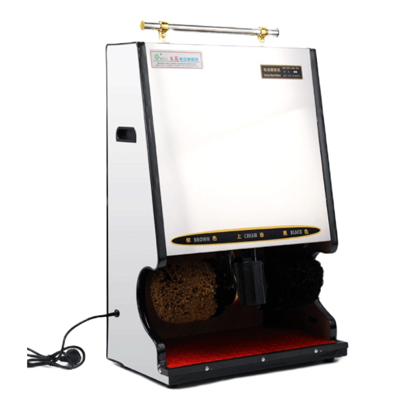 企购优品擦鞋机全自动感应机酒店大堂家用擦鞋器电动鞋刷鞋机订做投币 炫酷银全包