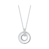 DTOTO 日韩圆环纯银项链简约气质锁骨链女