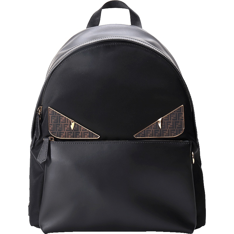 FENDI 男士织物配皮双肩包 7VZ042 A6FL