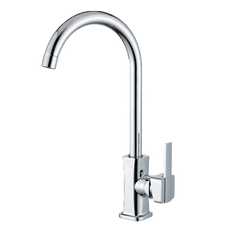 厨房冷热手逗铜水龙头单冷洗菜盆洗碗池不锈钢家用可旋转