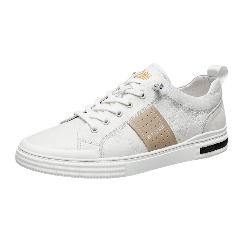 Rock Fairwhale洛克华菲真皮板鞋男韩版潮鞋男士休闲鞋秋季2021新款时尚百搭皮鞋男鞋