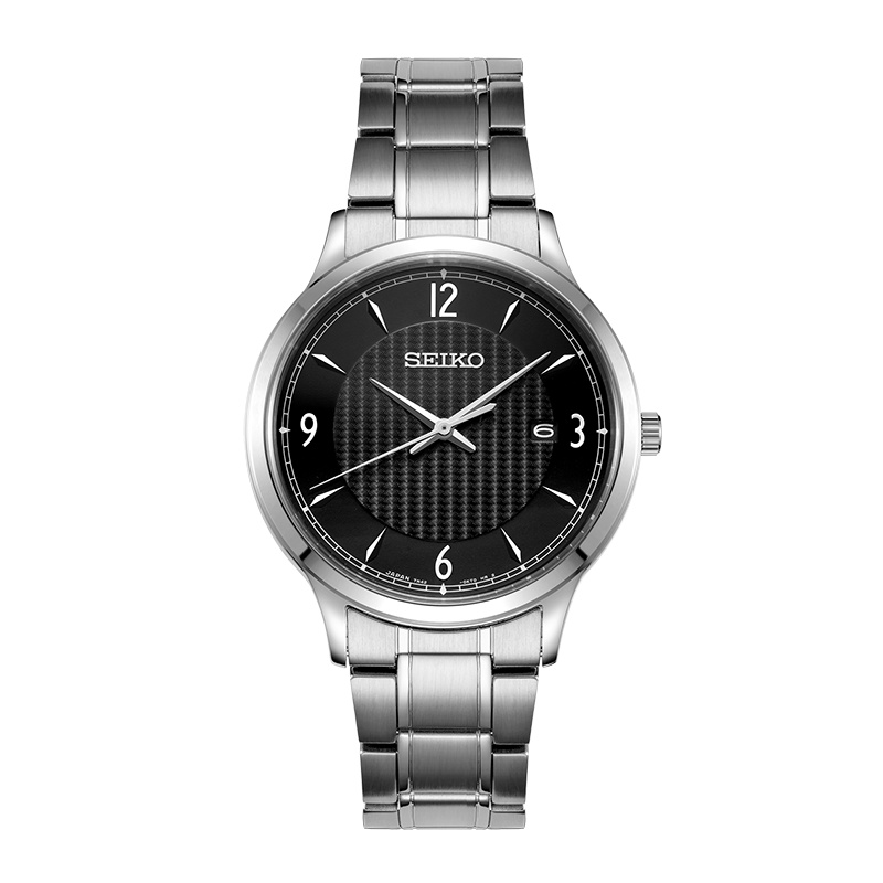 精工（SEIKO）男表 日本原装进口商务休闲防水钢带手表SGEH81J1