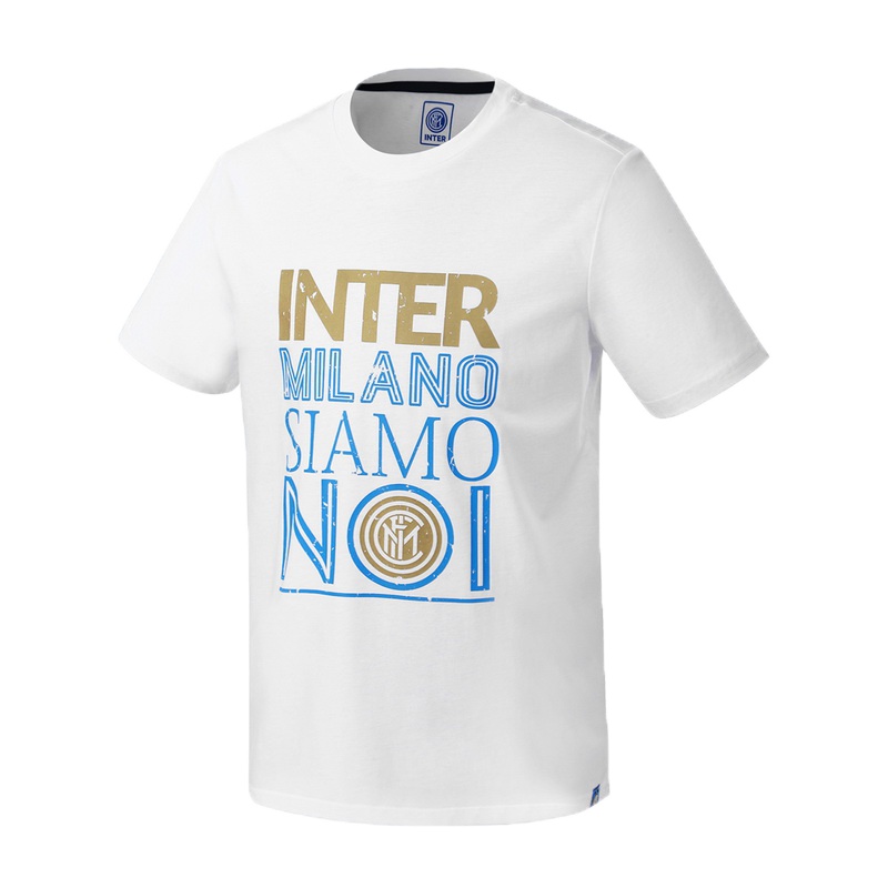 国际米兰俱乐部官方夏季新品高档精梳丝光棉男士印花短袖运动圆领短款T恤