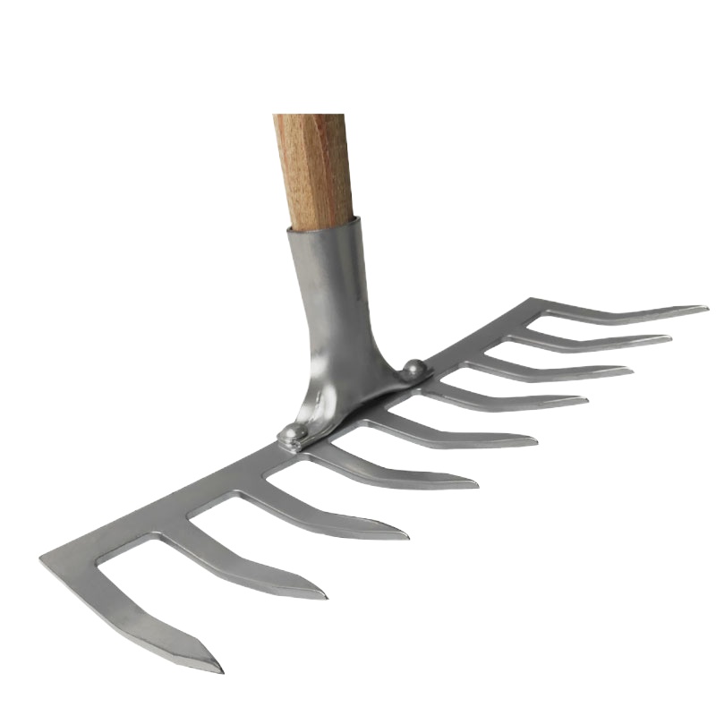 企购优品 安赛瑞 九齿钉耙 农用松土耙子 园林园艺铁耙子 钢制农用耙子 9齿钉耙 落叶枯草耙 可定制10201