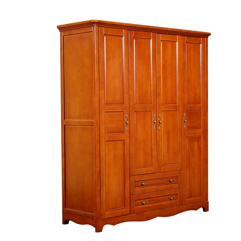 [红心家居]简约成人实木衣柜收纳柜衣橱卧室衣柜