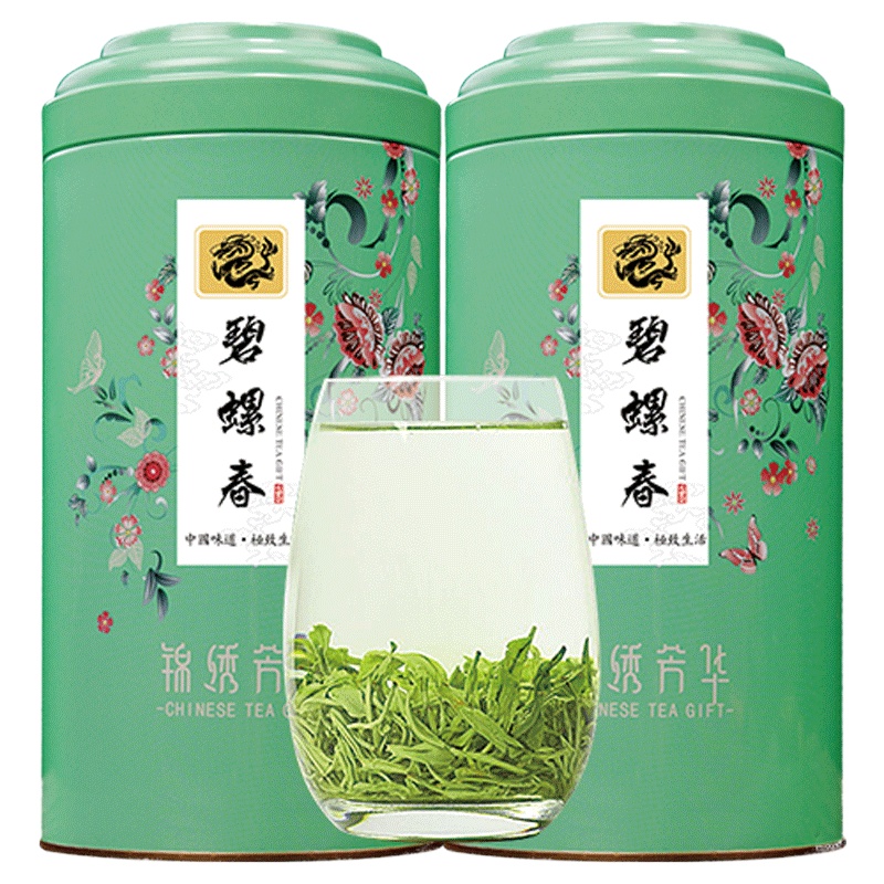 源御露 碧螺春绿茶当年新茶茶叶一级散装明前春茶云雾嫩芽浓香型礼罐装 龙芳华大浅绿