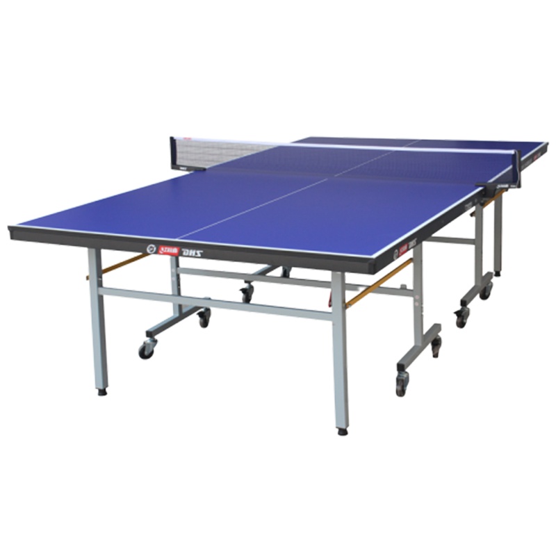 [健芬欣]红双喜DHS乒乓球桌T2023单折式带轮可移动乒乓球台