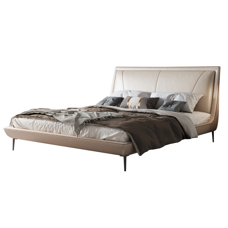 掌上明珠意式真皮软床 RC-2033