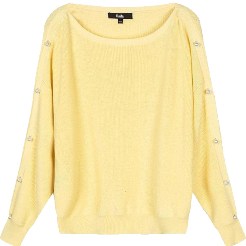 【热卖】拉夏贝尔Puella韩版套头宽松显瘦慵懒风打底镂空针织衫女20012361