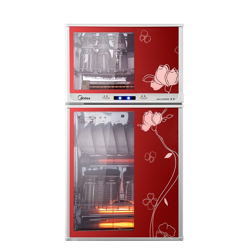 立式消毒柜 家用小型二星级厨房台式碗筷柜 双不锈钢高温抑菌