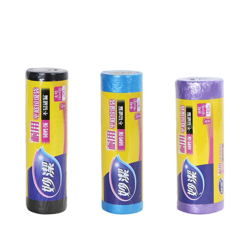 妙洁点断式平口垃圾袋小号40只/卷 60卷/箱MBGRSC