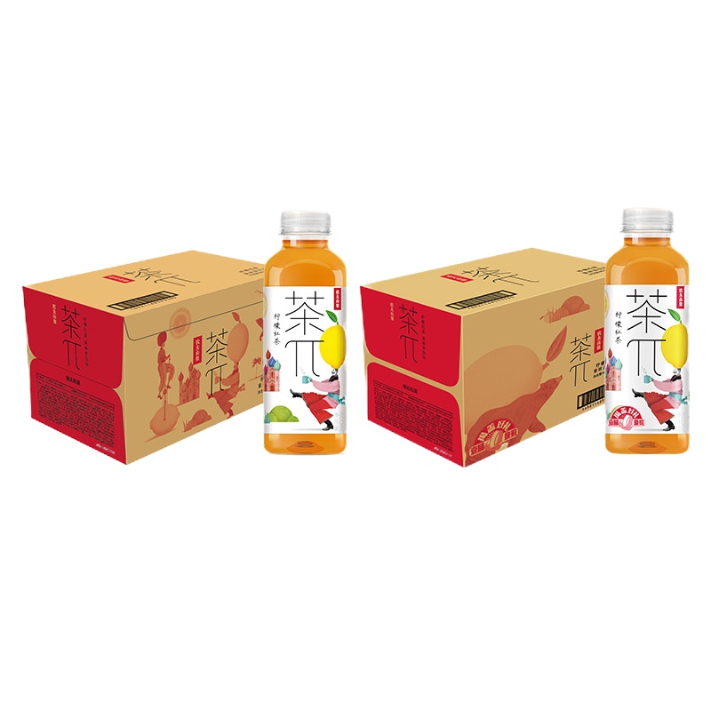 农夫山泉 茶π(茶派)茶饮料 柠檬红茶500ml*15瓶 整箱装 果味饮料