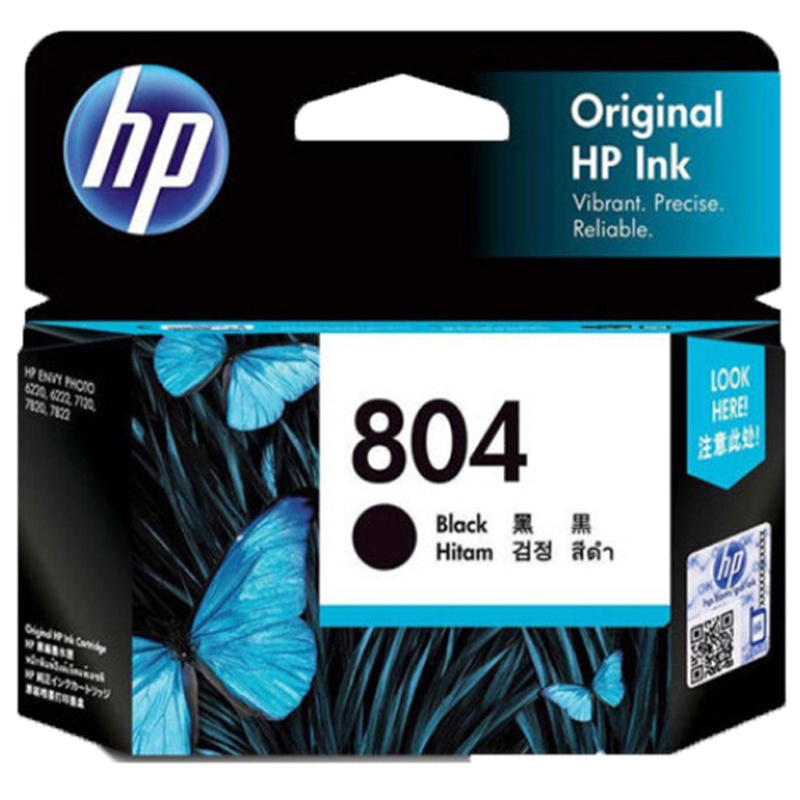 惠普（HP）T6N10AA 804 黑色墨盒(适用HP ENVY Photo 6220/ 6222 )