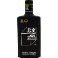 永丰牌北京二锅头 永丰二锅头黑瓶 自黑二锅头42度清香型白酒 黄标500ml 单瓶装