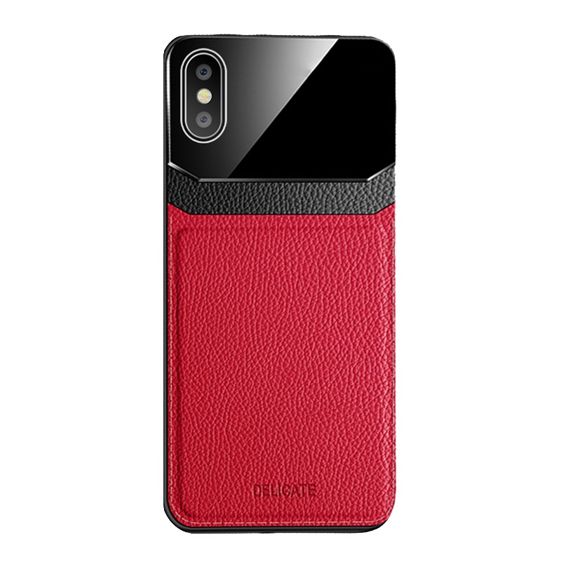 安美宝 苹果X/XSMax手机壳护眼皮纹iPhoneXR保护套新款男款商务潮牌x苹果PU皮质