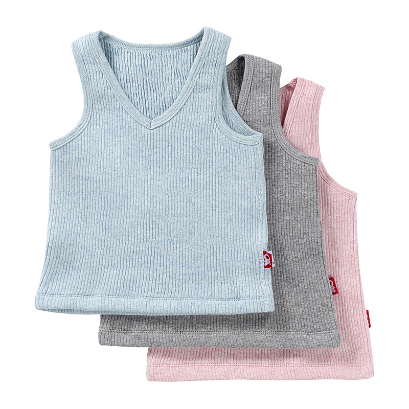 Okayfit 2019新款 品物咸亨宝宝秋冬保暖热能V领背心儿童背心