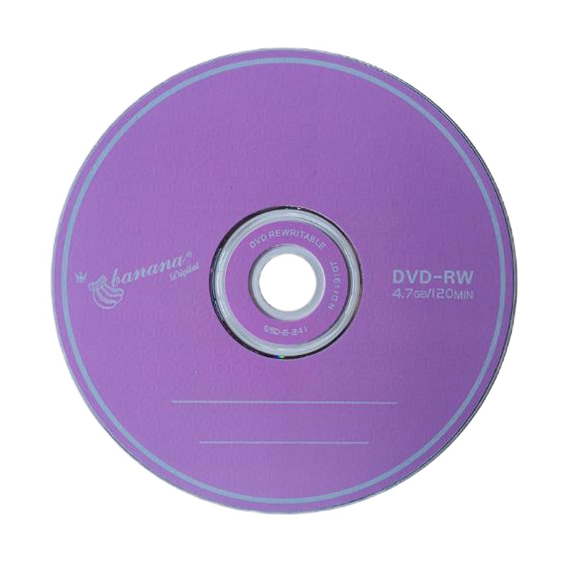 可擦写光盘DVD-RW可反复多次重复刻录4.7GB 50片/盒
