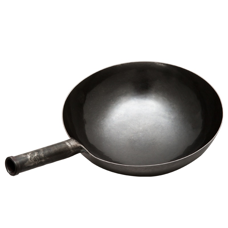 臻三环舌尖上的中国章丘手工铁锅宗师炒锅不易粘锅无涂层省油少烟铁炒菜锅 宗师古法烤蓝30cm