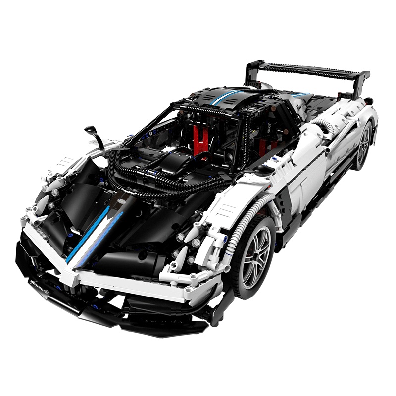 星辉(Rastar)1:8帕加尼拼装积木车高难度拼插玩具机械组模型97900/97910送礼套装