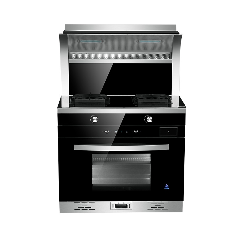 奥克斯(AUX) JJZT-Z7W22 侧吸式下排抽油烟机燃气灶电蒸箱套装一体灶 60L大蒸箱 天然气 集成灶