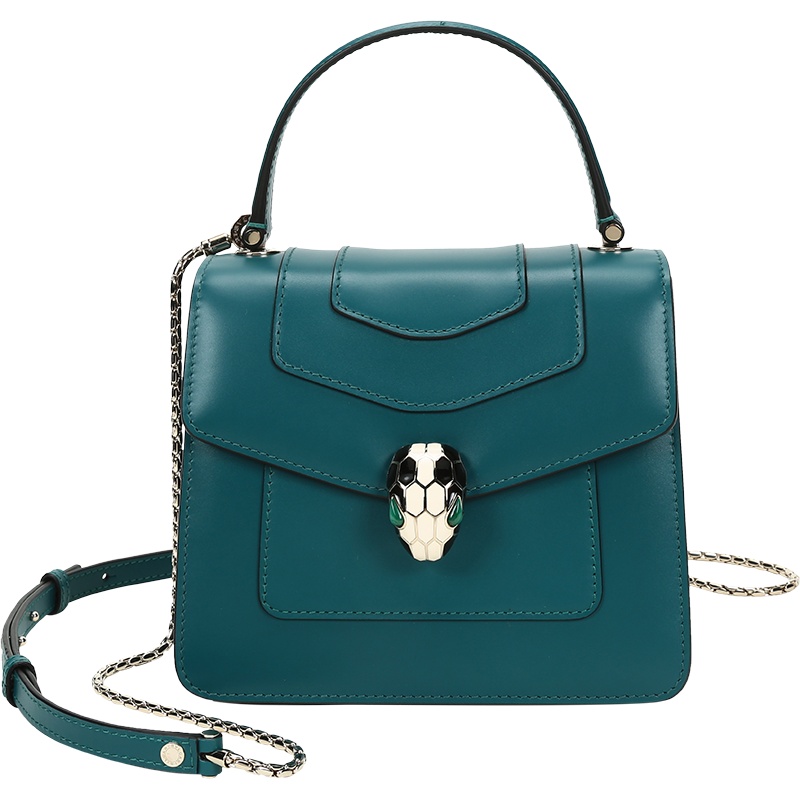 BVLGARI 宝格丽 女士SERPENTI FOREVER系列牛皮蛇头扣手提单肩斜挎包 288546