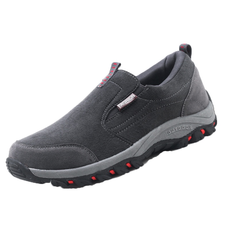 哈苏男士休闲鞋中老年健步鞋厚底老人鞋套脚户外男鞋情侣款爸爸鞋HS5008