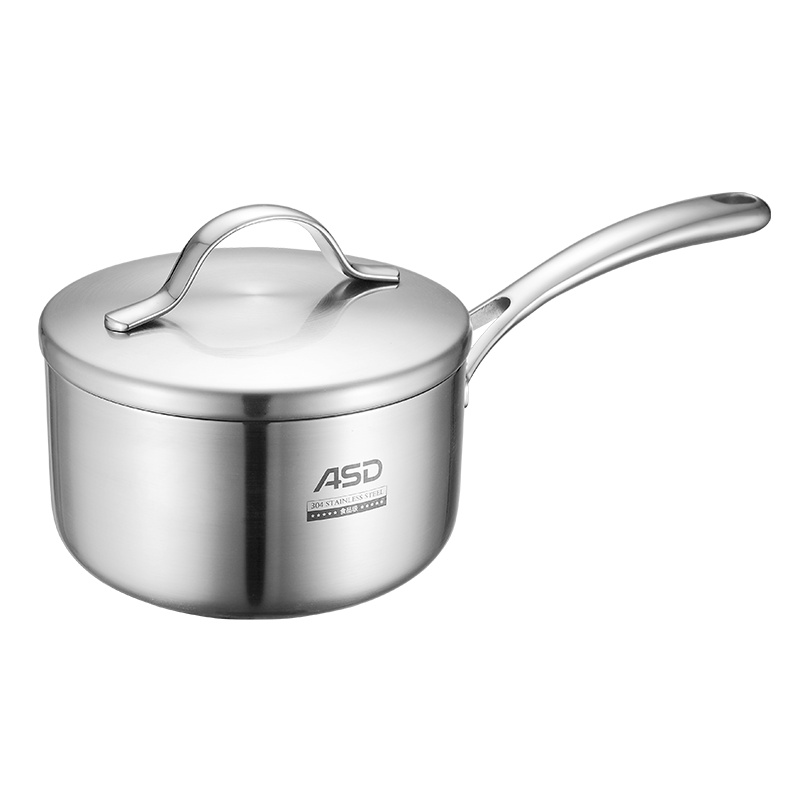 ASD/爱仕达威尼斯三层复合钢奶锅NC16S1Q电磁炉煤气通用16cm