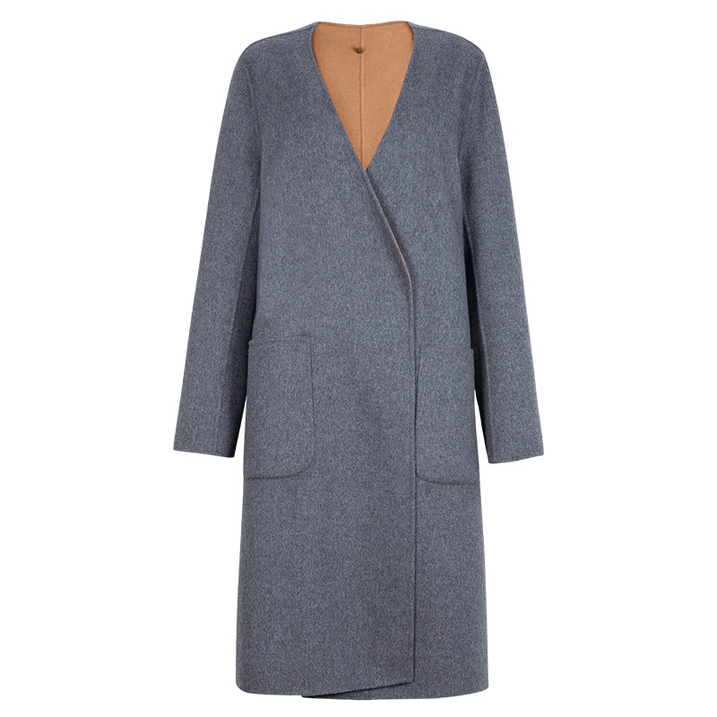 ERDOS 20秋冬翻领女羊绒大衣H版型通勤百搭