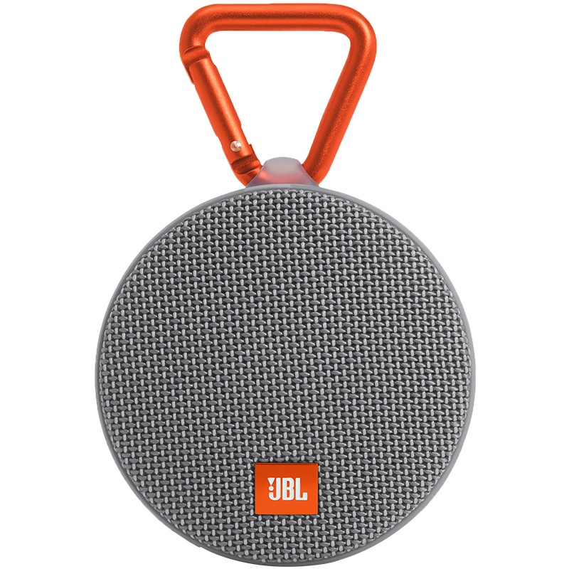 JBL Clip2 音乐盒2 蓝牙便携音箱 音响 户外迷你小音响 防水设计 高保真无噪声通话 便携式一体机2.0声道灰色