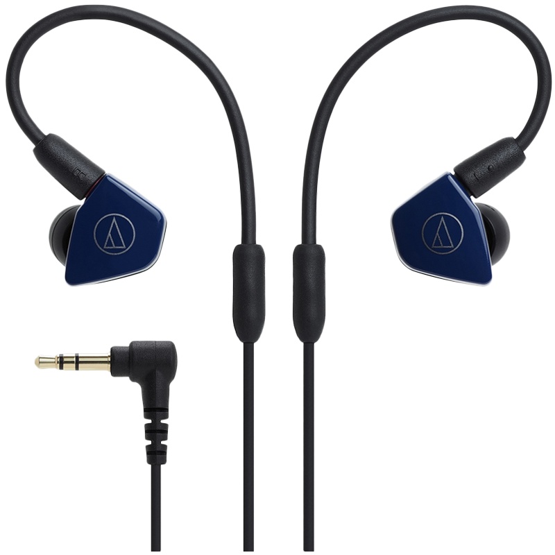 铁三角(audio-technica) ATH-LS50 双动圈入耳式立体声有线耳机 藏青色