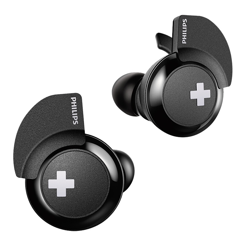 飞利浦（PHILIPS）真无线蓝牙耳机 迷你入耳式立体声耳麦 重低音游戏运动通用耳塞 SHB4385BK