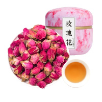 金唐 平阴玫瑰花茶35g 干玫瑰花冠茶重瓣花瓣食用花泡茶花茶