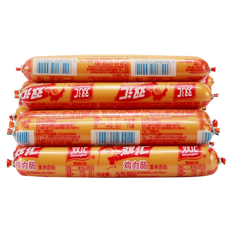 双汇超市非清真鸡肉肠225g*12袋