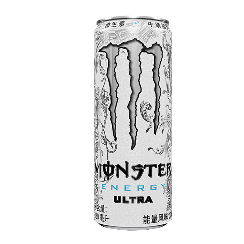 可口可乐魔爪 Monster 白魔爪 无糖 运动饮料 维生素饮料 能量饮料 330ml*24罐整